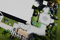 別墅庭院設(shè)計(jì)：鄭州伍號(hào)院私家庭院景觀設(shè)計(jì)