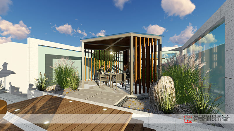 屋頂花園景觀設(shè)計效果圖 屋頂花園景觀設(shè)計效果圖