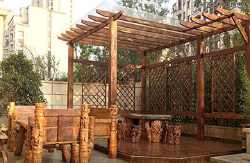 鄭州金域世家私家庭院設(shè)計施工案例三