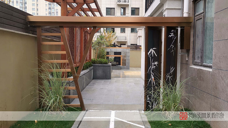 鄭州別墅庭院設(shè)計(jì),鄭州林語(yǔ)美墅別墅庭院設(shè)計(jì)實(shí)景圖