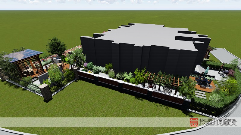 鄭州庭院設(shè)計(jì),登封庭院設(shè)計(jì),天和英倫莊園庭院設(shè)計(jì)